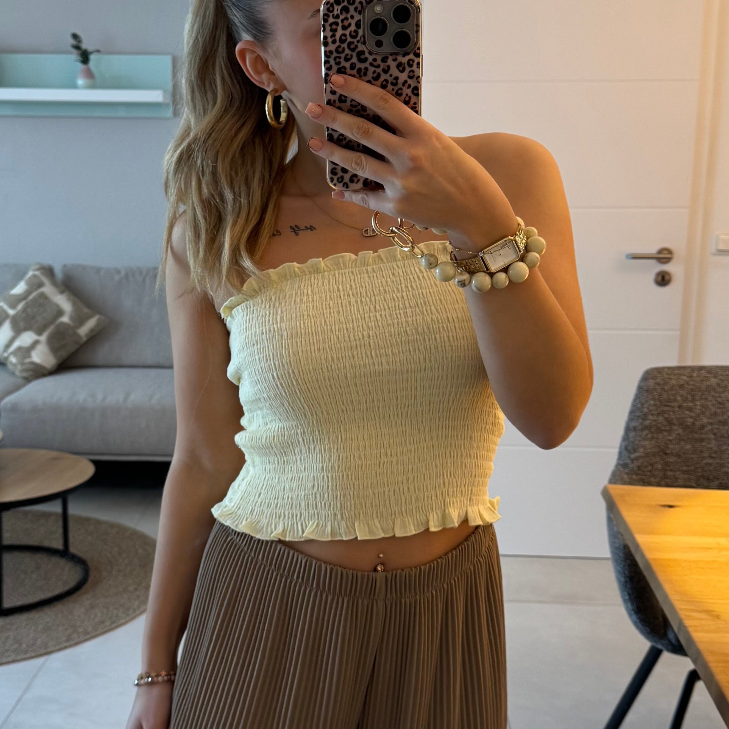Top Sabrina - Unifarben