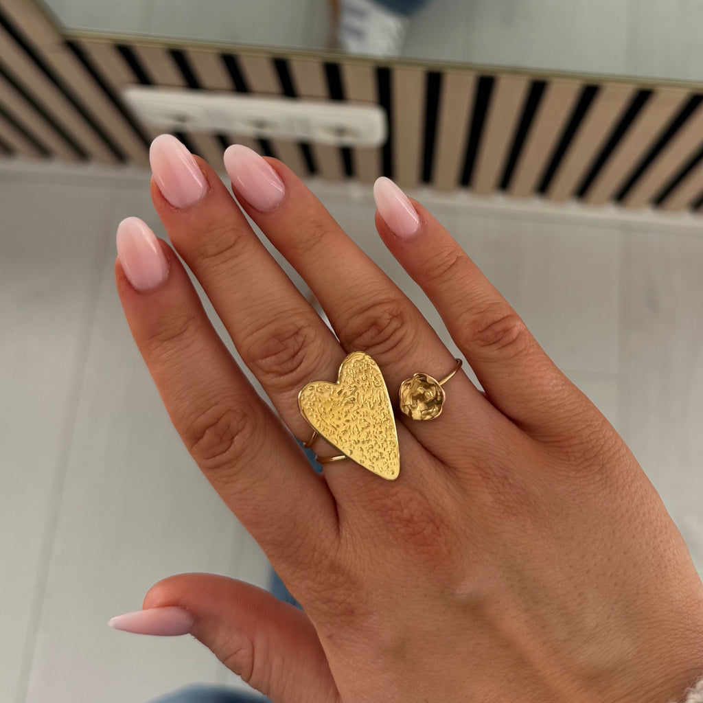 Golden Heart Ring