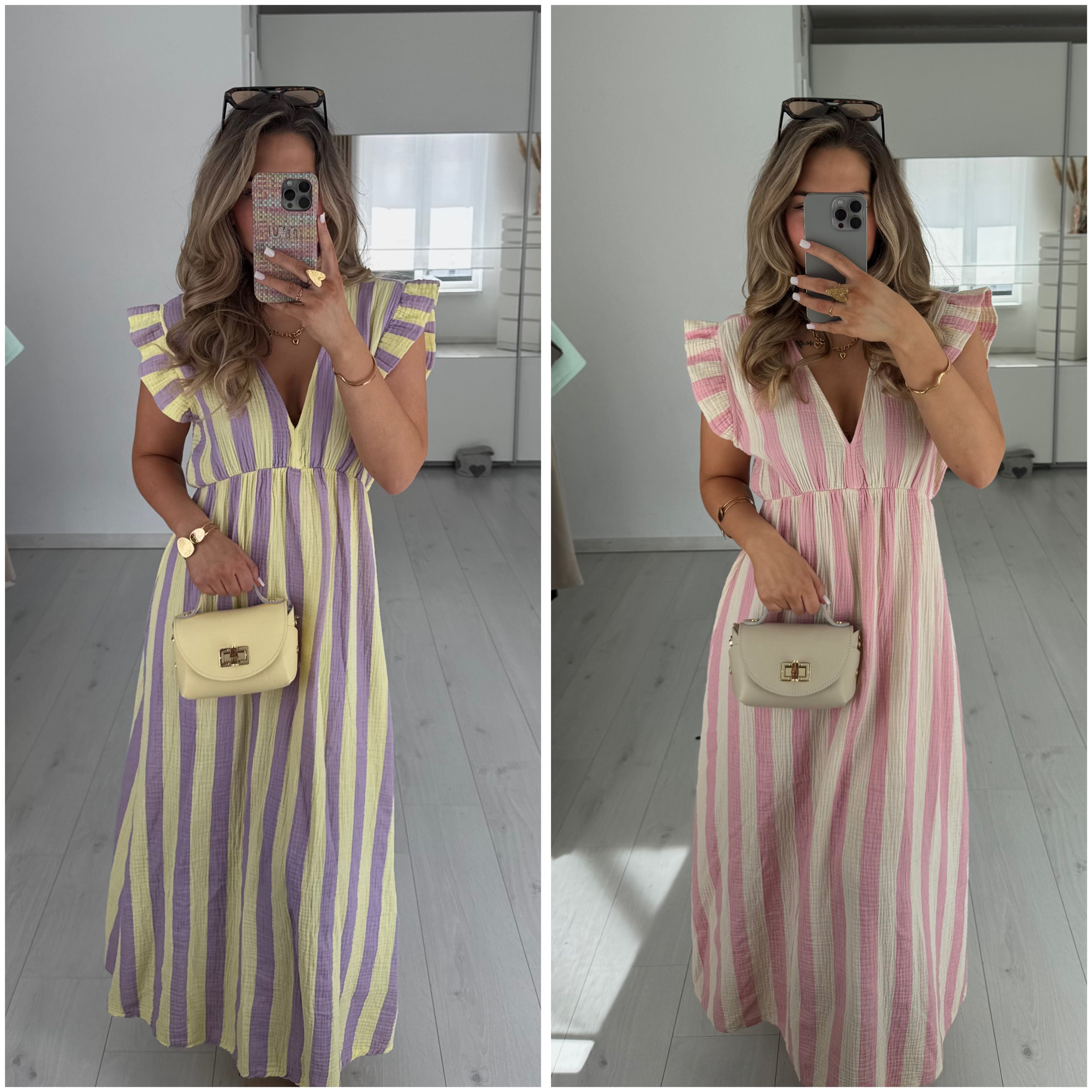 Kleid Alvara - gestreift